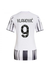 Juventus Dusan Vlahovic #9 Jalkapallovaatteet Naisten Kotipaita 2025-26 Lyhythihainen